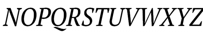 PT Serif Pro Narrow Italic Font UPPERCASE