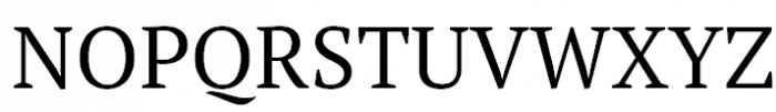 PT Serif Pro Regular Font UPPERCASE