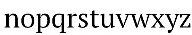 PT Serif Pro Regular Font LOWERCASE