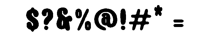 PUFFY Font OTHER CHARS