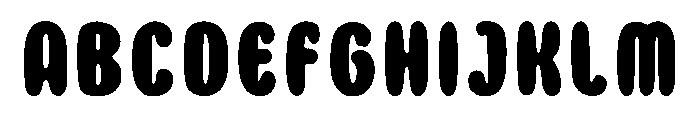 PUFFY Font UPPERCASE
