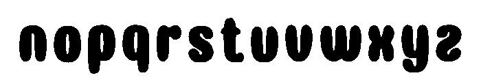 PUFFY Font LOWERCASE