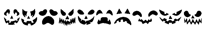 PUMPKIN FACES Font OTHER CHARS