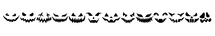 PUMPKIN FACES FONT