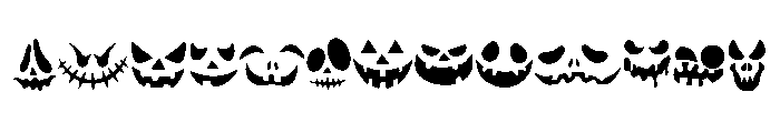 PUMPKIN FACES Font LOWERCASE