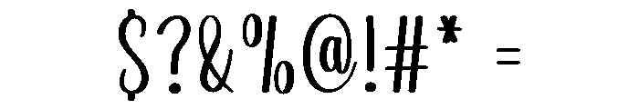 Pudding Homemade Font OTHER CHARS