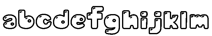 Pudding Soda Outline Shine FONT