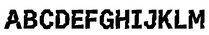 Puffer Regular Font UPPERCASE