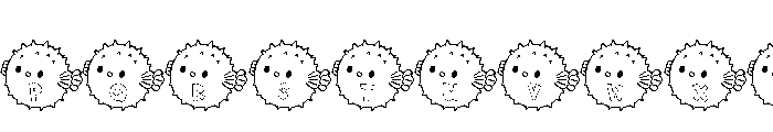 Pufferfish Font LOWERCASE