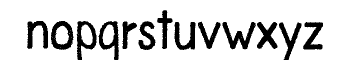 Puffi Font LOWERCASE