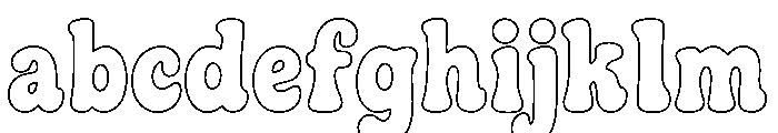 Puffora Bold Outline FONT