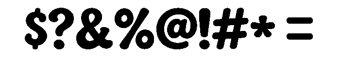 Puffora Bold Font OTHER CHARS