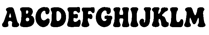 Puffora Bold Font UPPERCASE