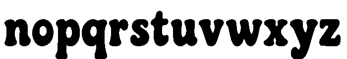 Puffora Bold Font LOWERCASE