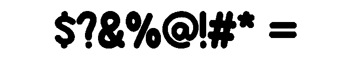 Puffy Blossom Regular Font OTHER CHARS