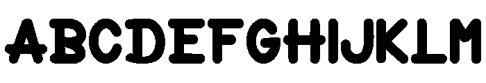 Puffy Blossom Regular Font UPPERCASE