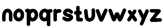 Puffy Blossom Regular Font LOWERCASE