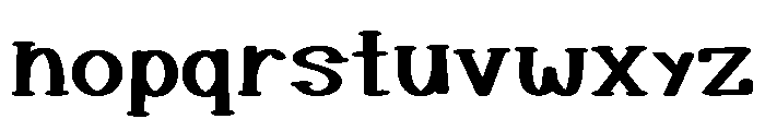 Puffy Bunny Regular Font LOWERCASE