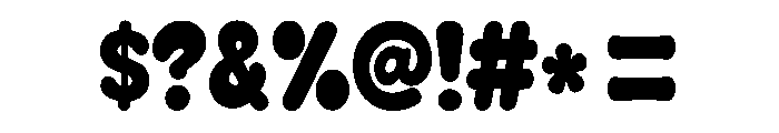 Puffy Chunk Font OTHER CHARS