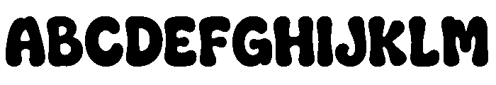 Puffy Chunk Font UPPERCASE