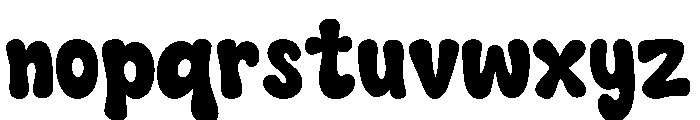 Puffy Chunk Font LOWERCASE