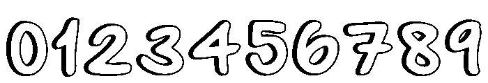 Puffy Outline Regular Font OTHER CHARS