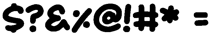 Puffy Parade Font OTHER CHARS