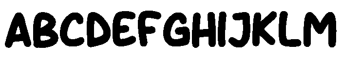 Puffy Parade Font UPPERCASE