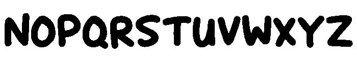 Puffy Parade Font LOWERCASE