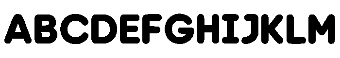 Puffy Play Regular Font UPPERCASE