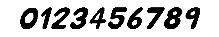 Puffy Soda Italic Font OTHER CHARS