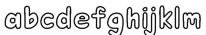 Puffy Soda Outline FONT