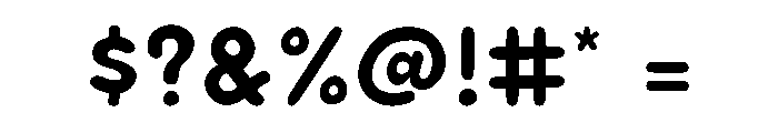 Puffy Soda Font OTHER CHARS
