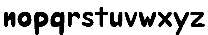 Puffy Soda Font LOWERCASE