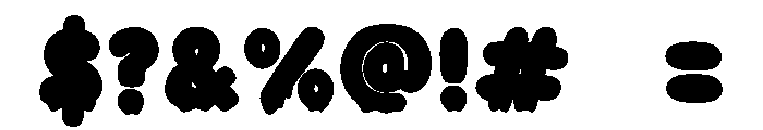 Puffy ghost Font OTHER CHARS
