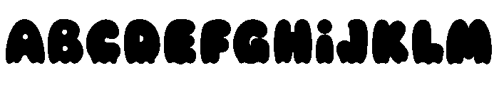 Puffy ghost Font UPPERCASE