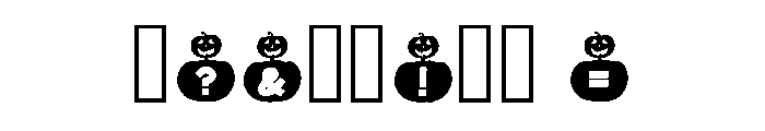 Pumpkin Character Regular Font OTHER CHARS