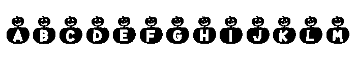 Pumpkin Character Regular Font UPPERCASE