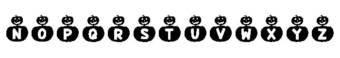 Pumpkin Character Regular Font UPPERCASE