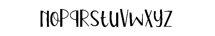 Pumpkin Donut Font LOWERCASE