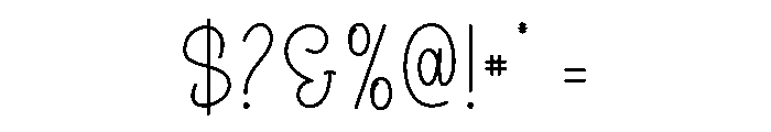Pumpkin Embroidery Font OTHER CHARS