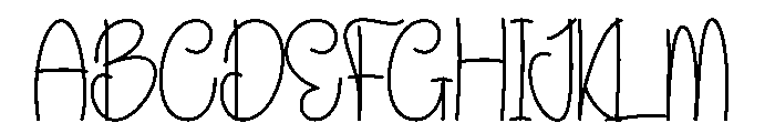 Pumpkin Embroidery Font UPPERCASE