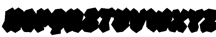 Pumpkin Haunt Extrude Slant Reg Font UPPERCASE