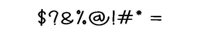 Pumpkin Minimalist Font OTHER CHARS