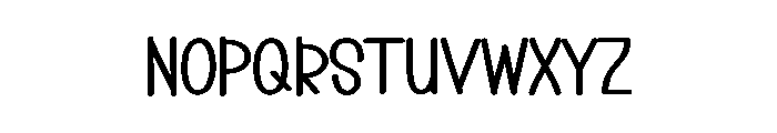 Pumpkin Minimalist Font LOWERCASE