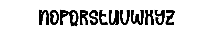 Pumpkin Stars Font LOWERCASE