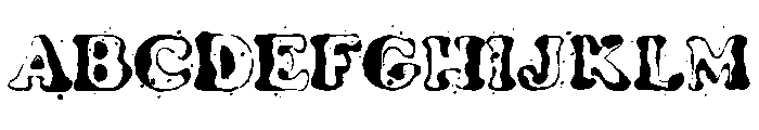 Punk Grunge By Squeeb C Regular Font UPPERCASE