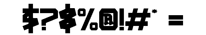 Punk Metos Font OTHER CHARS