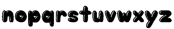 Puppy Love Soda Outline Shadow Font LOWERCASE