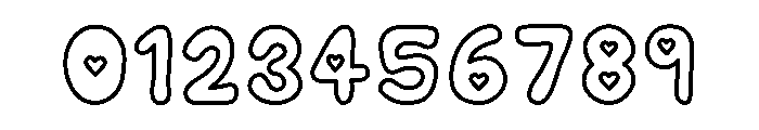 Puppy Love Soda Outline Font OTHER CHARS